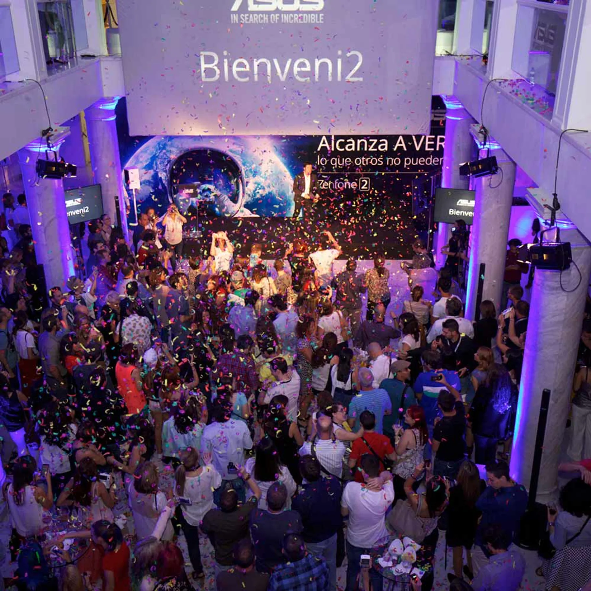 Eventos VSD con público y confeti